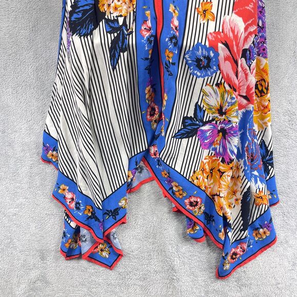 Flying Tomato Maxi Dress Womens Small Multi Floral Rayon Spaghetti Strap V Neck - Picture 9 of 13